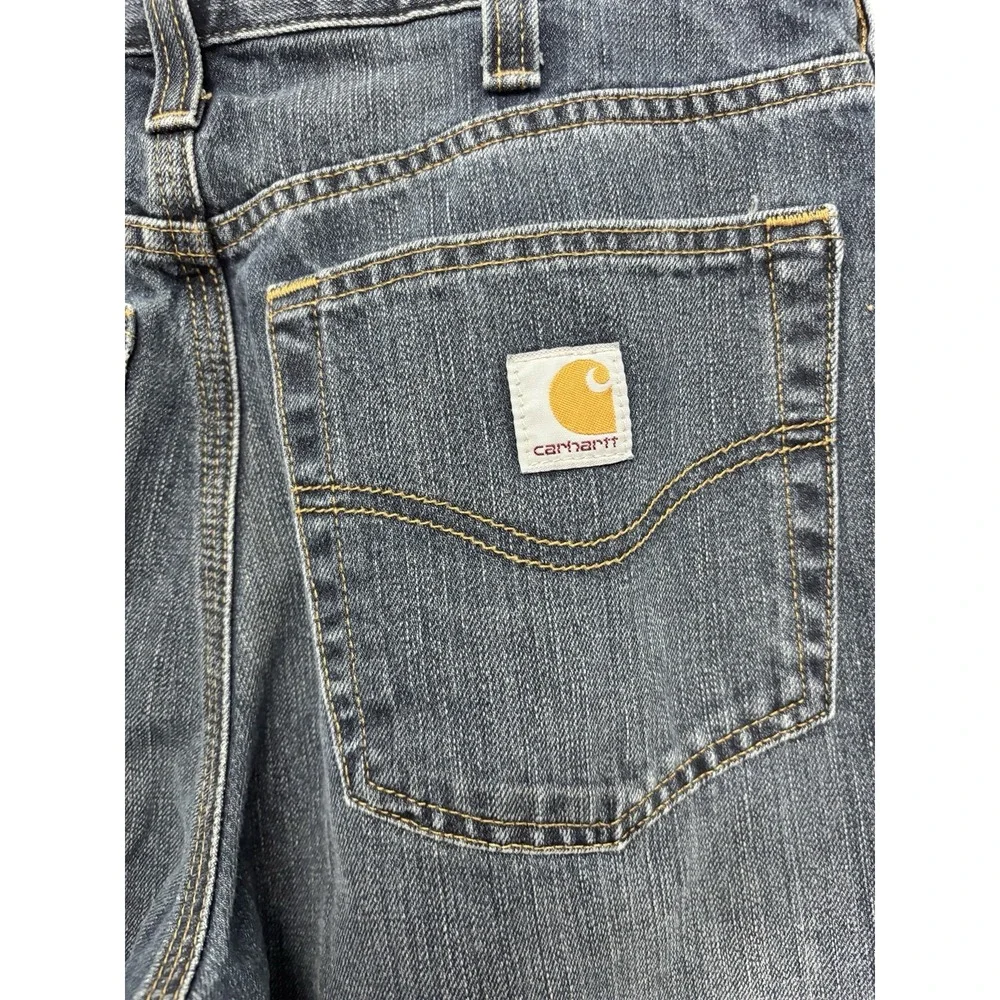 Carhartt Men's Sturdy Relaxed Fit Medium Blue Jeans Denim 32x32 Work Casual